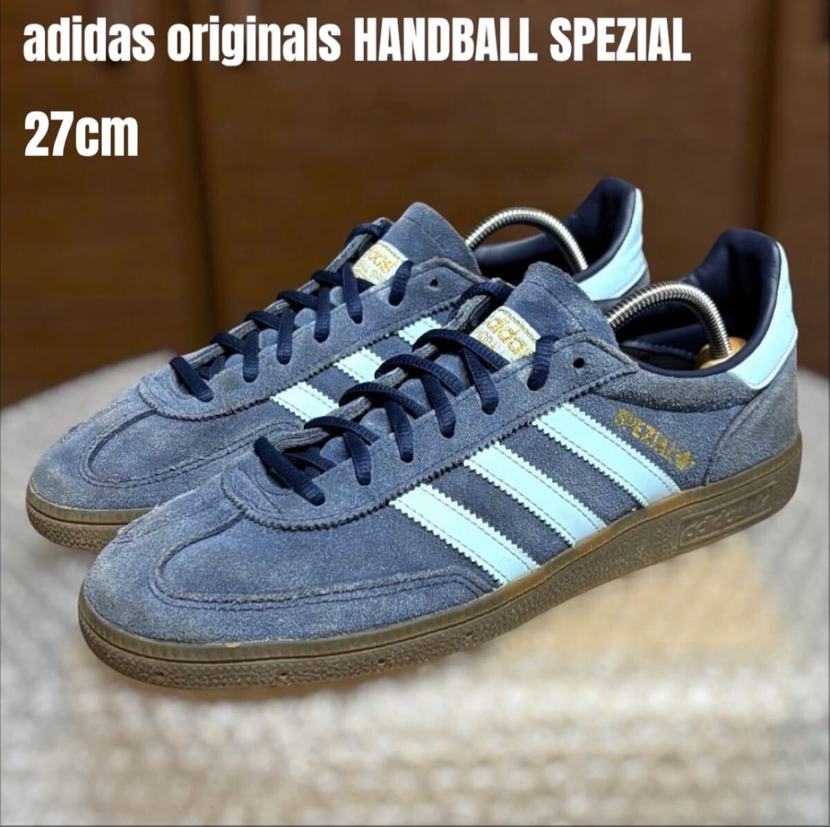 ★1円スタート!★adidas HANDBALL SPEZIAL 27cm ネイビーブルー スペツィアル 常田大希 着用同型カラー BD7633 ハンドボール シティボーイ拍卖