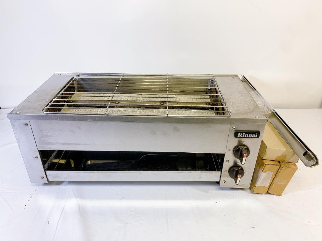 ■【現状品】ガス赤外線串焼器 Rinnai リンナイ RGK-62 LPガス用 下火式グリラー 焼物器拍卖