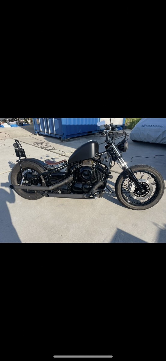 ドラッグスター400 フルカスタム マットブラック フレア塗装 T&f(検)バルカン スティード ビラーゴ クラシック レブル マグナ拍卖