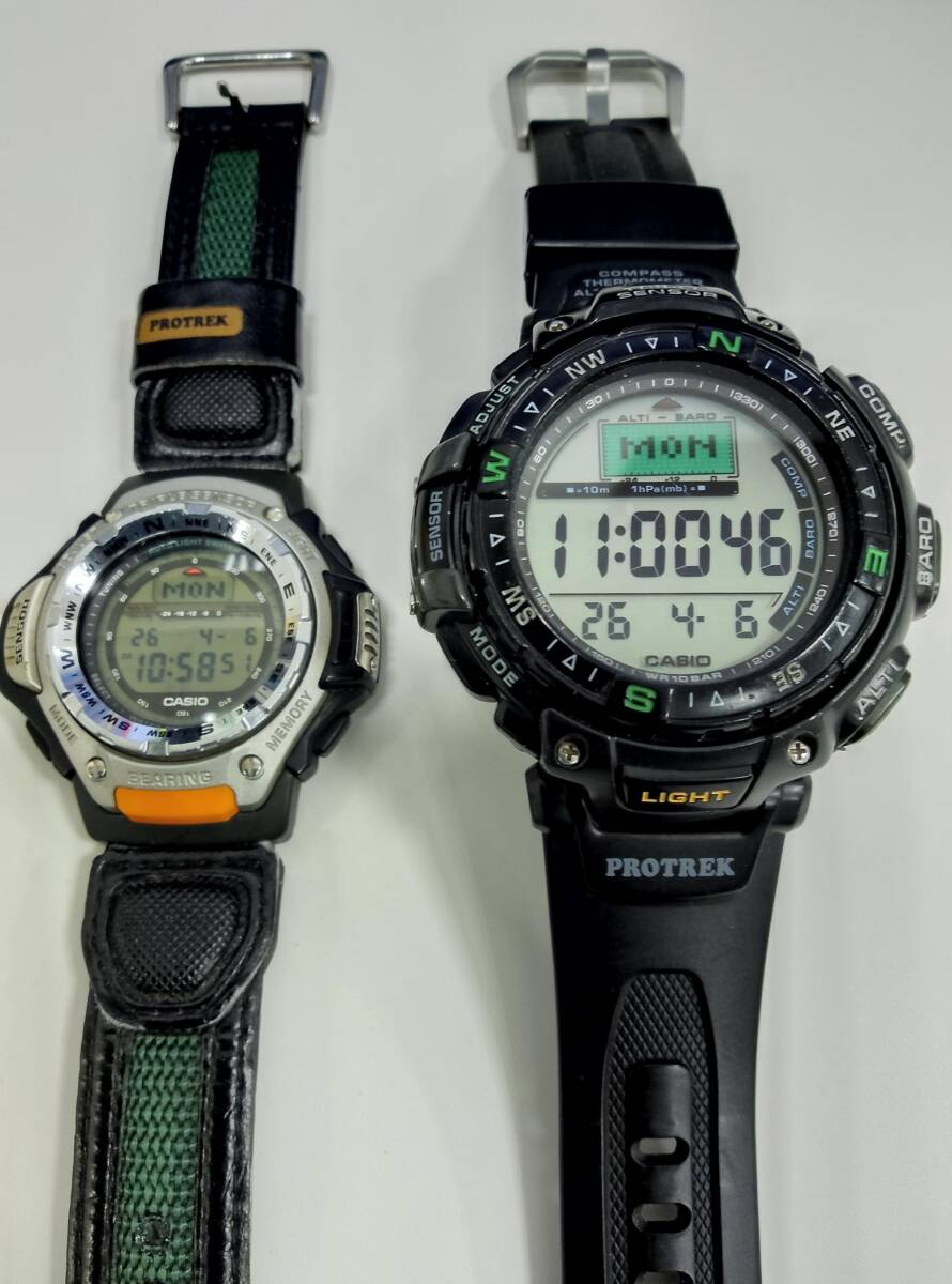 #6405 カシオプロトレック メンズ腕時計2本 【PRG-40SJ】【PRT-41】拍卖