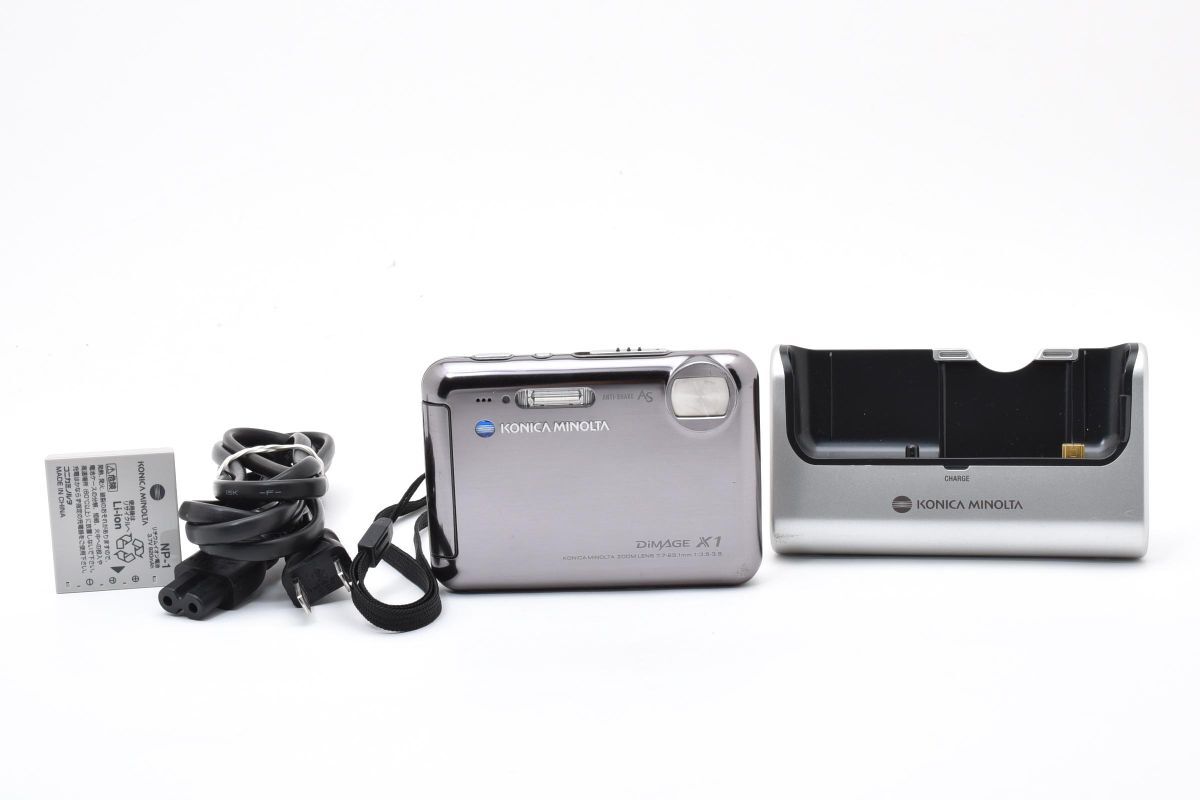 【返品保証】★美品★コニカミノルタ KONICA MINOLTA DIMAGE X1 ブラッククローム コンパクトデジタルカメラ★動作OK★ L110#7376拍卖