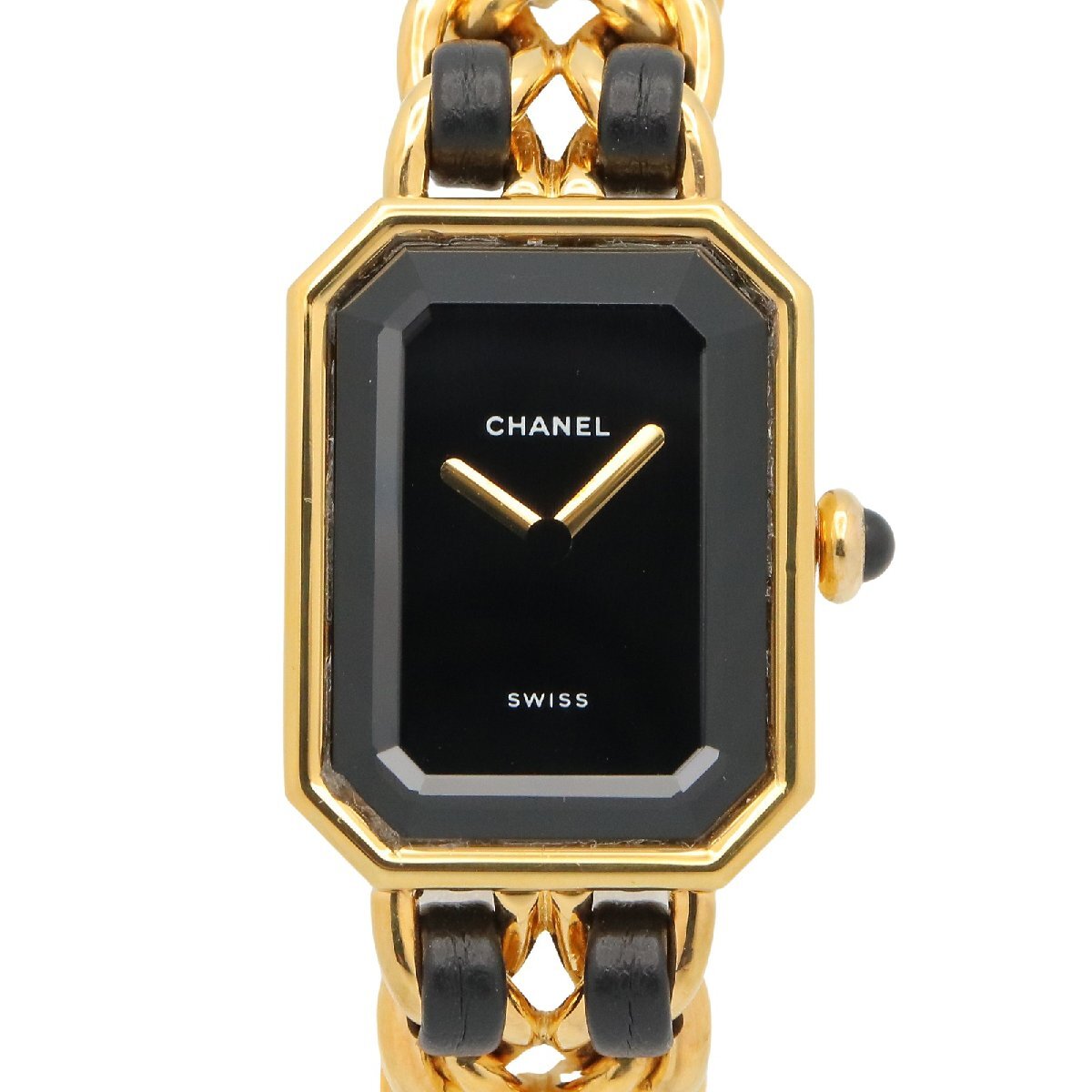 シャネル プルミエール S ブランドオフ CHANEL GP(ゴールドメッキ) 腕時計 GP/革 中古 レディース拍卖