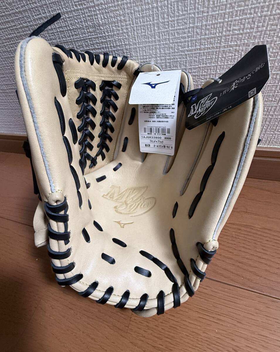 ◇【送料無料】新品・未使用 ミズノ 軟式用 グラブ グローブ オールラウンド用 MIZUNO Mz Softer サイズ 10 中学生~大人用 1AJGR33800 ◇拍卖