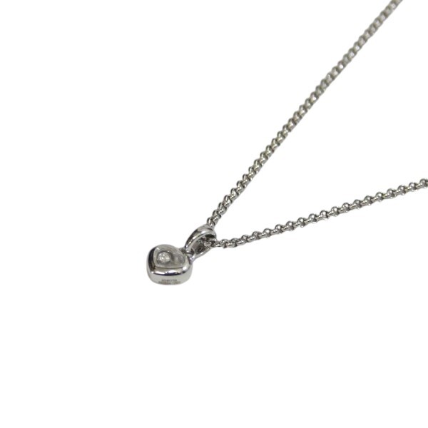 ショパール 794854-1001 750WG ハッピーダイヤモンド ハート ネックレス 約11.1g 【代引不可】【送料無料】中古品 used AB拍卖
