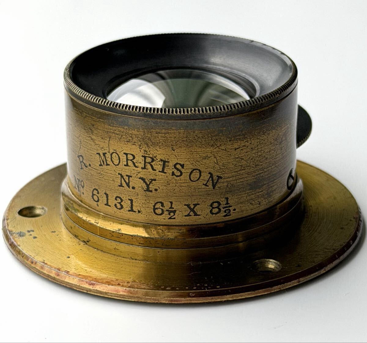 Richard Morrison Wide Angle View Lens No.5 165mm f15 100 degrees 6.5x8.5 8x10 New York Image circle 393mm Flange Clear glass拍卖
