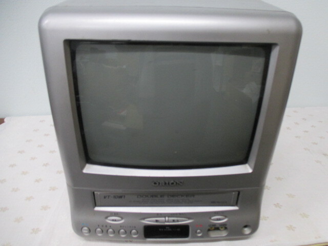 ☆【中古】 ORION オリオン10型 ブラウン管 カラーテレビ VT-10W1R VHS テレビデオ リモコン無し 通電確認のみ 激安 1円スタート拍卖