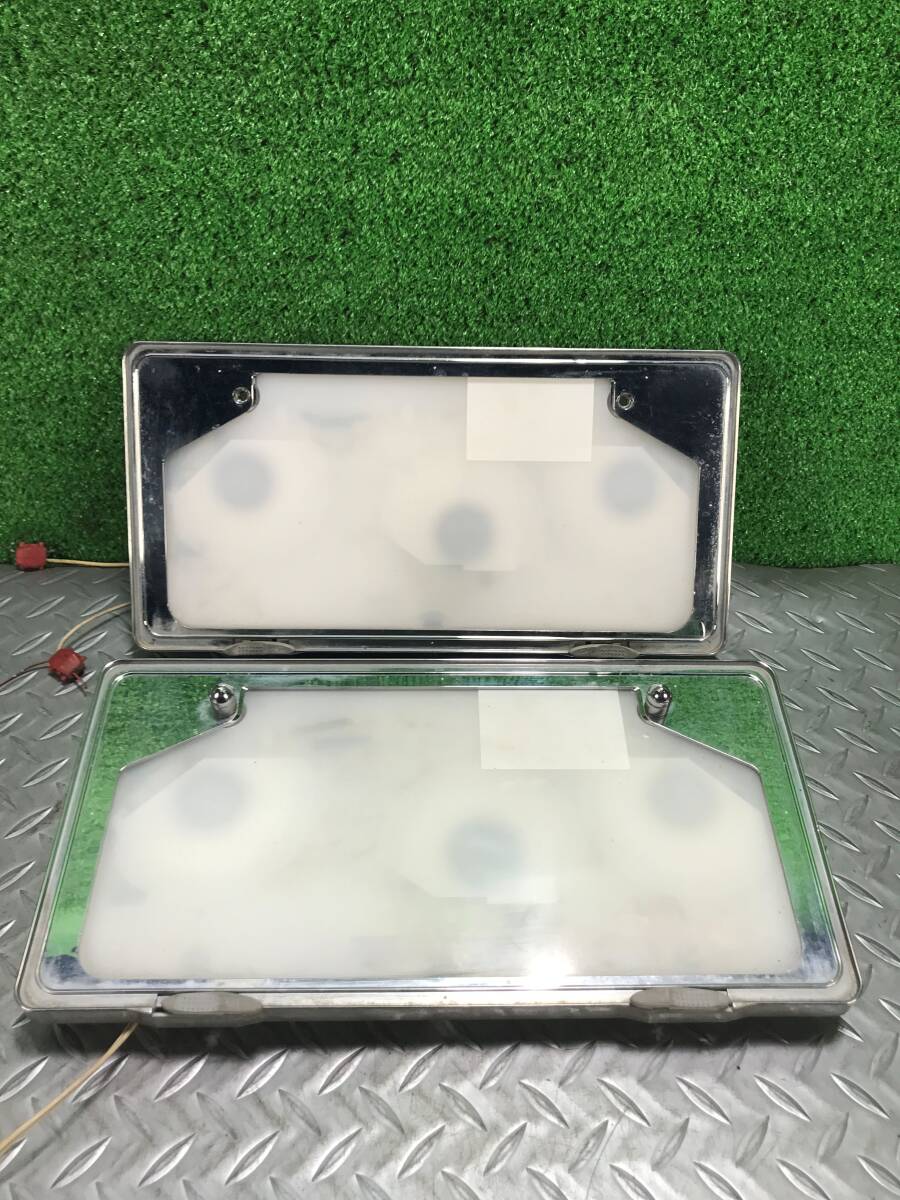 軽自動車 専用 字光式 ナンバー プレート ナンバー フレーム 灯 電球式 長7309拍卖