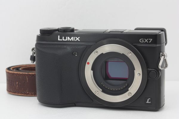 パナソニック Panasonic LUMIX DMC-GX7 ボディ ブラック ストラップ付き #381a拍卖