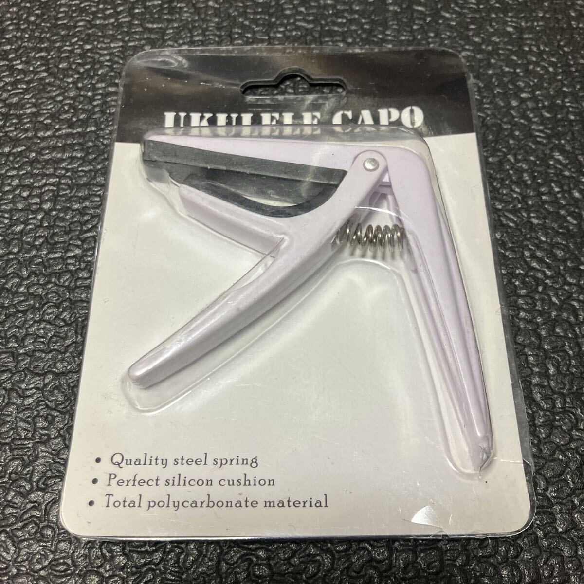 ☆ 新品!! 簡単取付 カポタスト ウクレレ用 ホワイト ☆拍卖