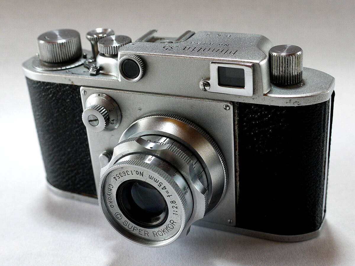 ミノルタ-35 Minolta-35 MADE IN OCCUPIED JAPAN ジャンク 梅鉢レンズ Chiyoko SUPER ROKKOR f 2.8 45mm Lマウント ジャンク 付拍卖