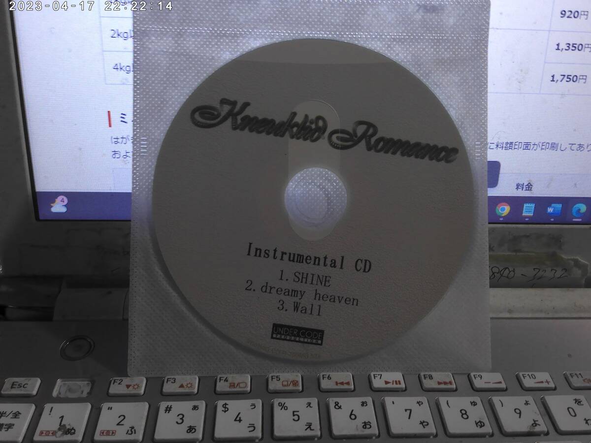 KNEUKLID ROMANCE ニュークリッドロマンス / Instrumental CD 3曲入りCDR 摩天楼 GRIMM THE CAPSULE Jesus+Christ DATURA INO HEAD PARK拍卖