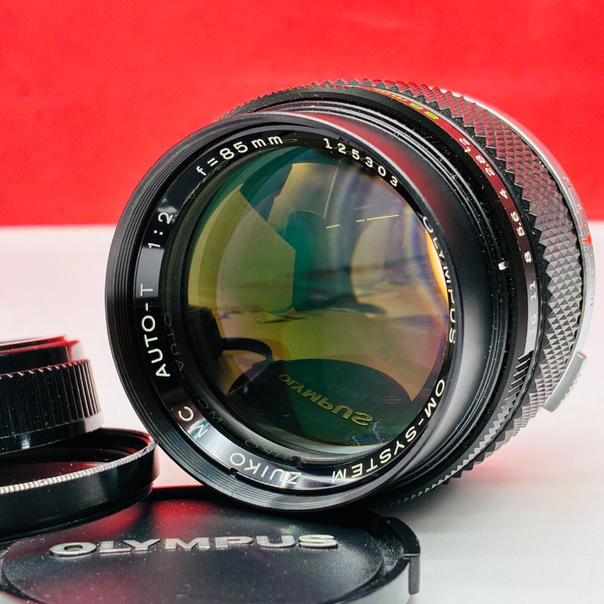 P217 OLYMPUS OM-SYSTEM ZUIKO MC AUTO-T F2 85mm カメラ レンズ 1円スタート オリンパス拍卖