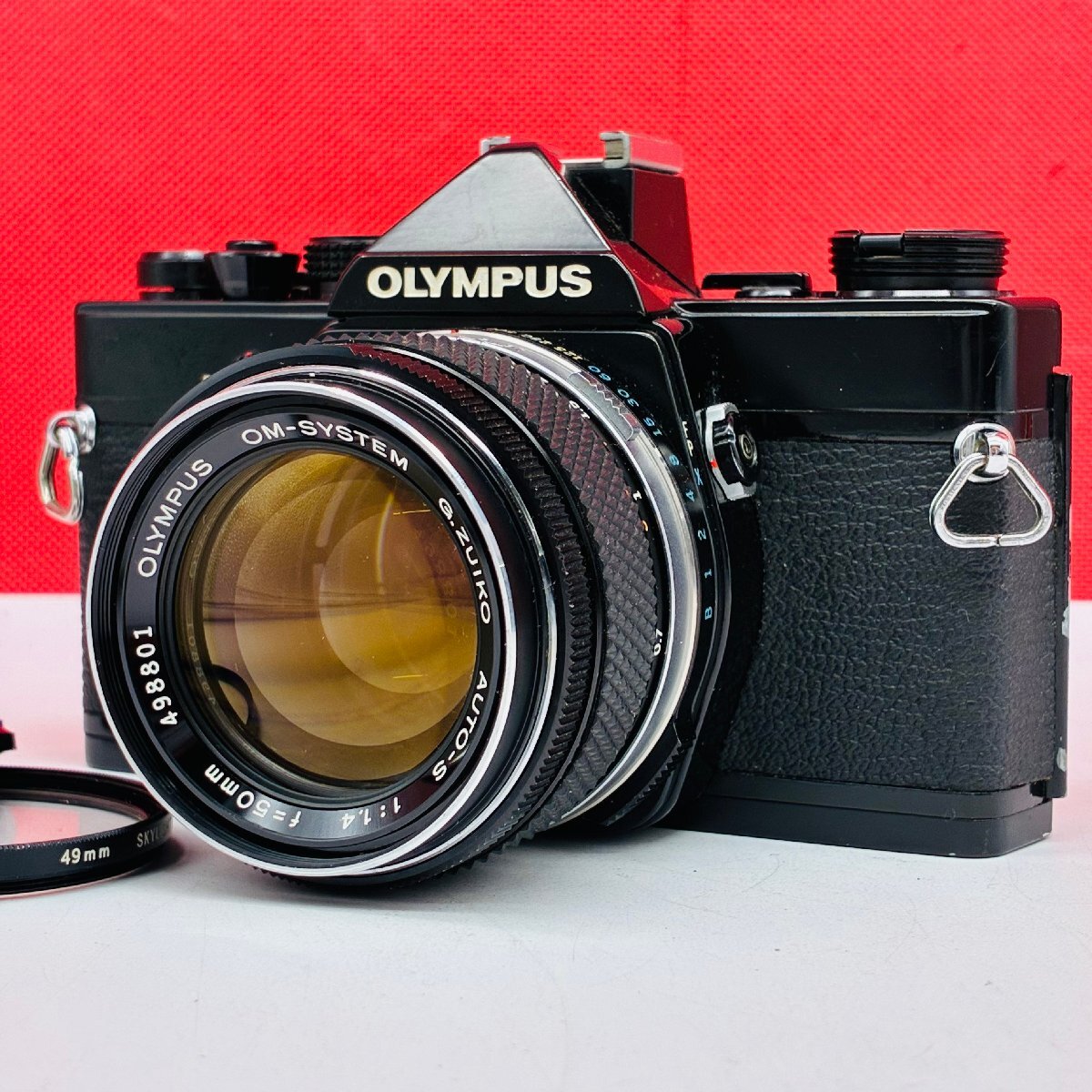 P63 防湿庫保管品 OLYMPUS OM-1 OM-SYSTEM G.ZUIKO AUTO-S F1.4 50mm フィルム一眼レフカメラ 動作品 1円スタート オリンパス拍卖