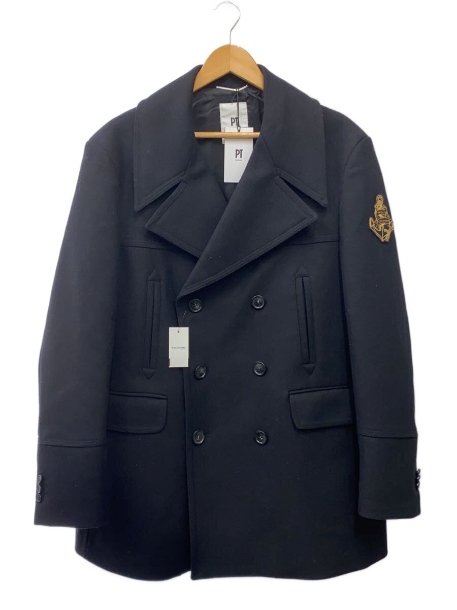 PT TORINO◆ピーコート/50/ウール/BLK/無地/TL2FMR02XLAC拍卖