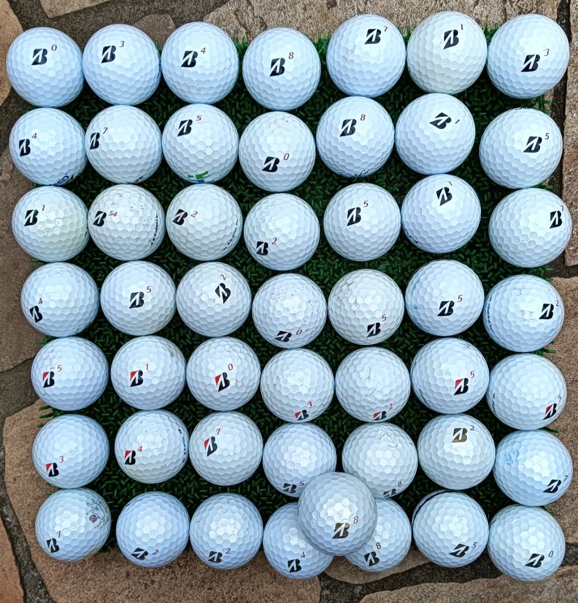 ☆ロストボール ブリヂストン TOUR B X BRIDGESTONE TOUR-BX 50個 ゴルフボール☆拍卖