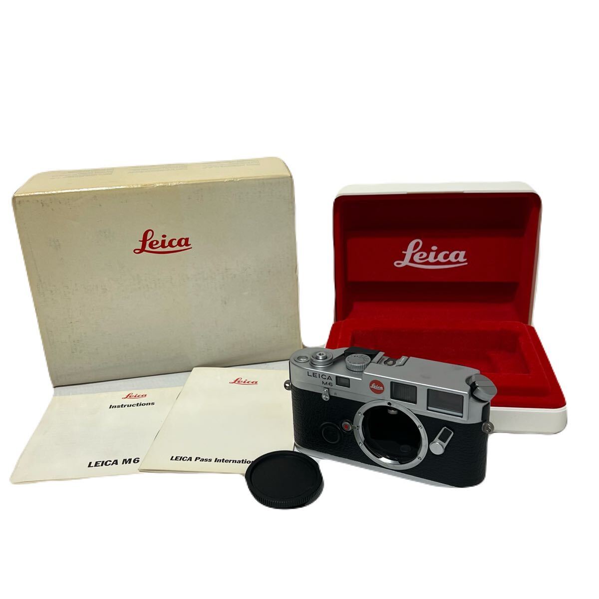 ★km-450 LEICA ライカ M6 レンジファインダーカメラ フィルムカメラ ボディ シルバー 2004914 箱 ケース付き T690-29拍卖