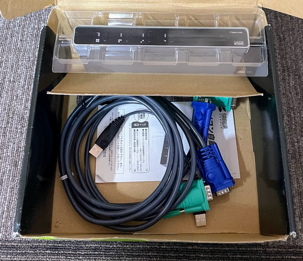●SANWA SUPPLY パソコン自動切替器 SW-KVM4LU 4台切替 USB 拍卖
