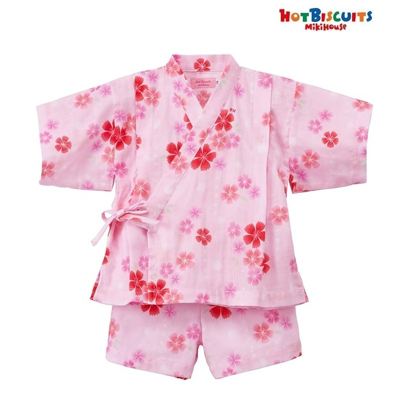 即決です!【ミキハウス】ホットビスケッツ新品未使用♪mikihouse 110cm 105cm~115cm 甚平スーツ 女の子 キッズ 子供服 お出かけ 浴衣 着物拍卖