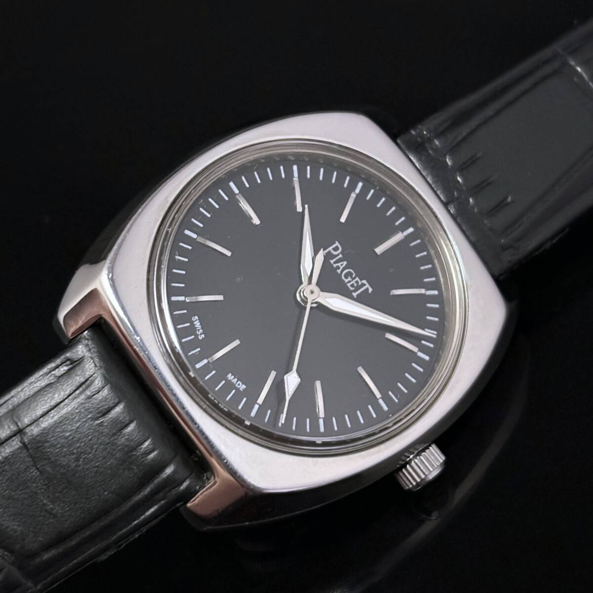 【ピアジェ PIAGET】アンティーク時計 クラシック ブラック黒 クラシック メンズ・レディース対応 限定 ネックレス ポロ リング拍卖