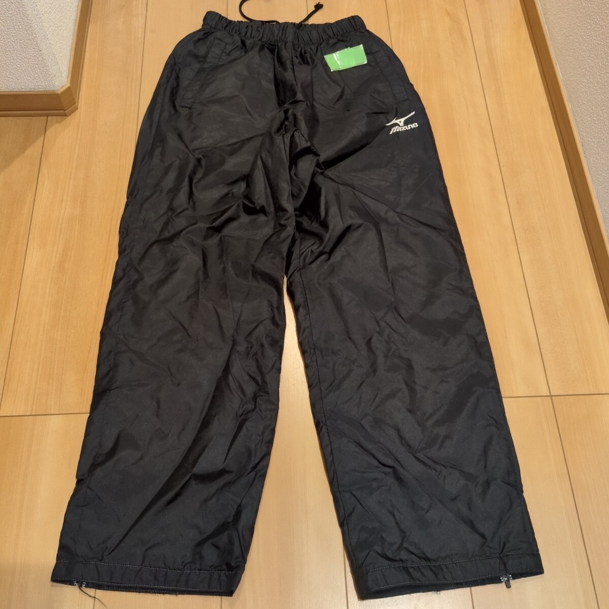 MIZUNO ミズノ ウィンドブレーカーパンツ ブラック スポーツウェア 黒 ナイロンパンツ シャカシャカパンツ サイズМ拍卖