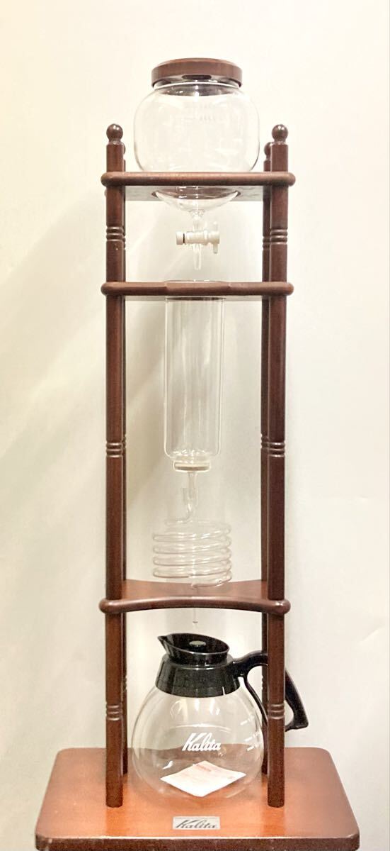Kalita カリタ 水出しコーヒー器 1.5L ウォータードリップ 木製フレーム ガラス Cold ベース1.2L 美品拍卖