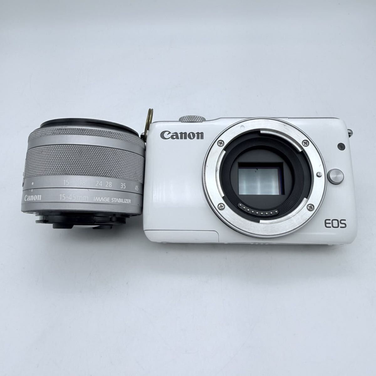 ●動作品 Canon EOS M10CANON ZOOM LENS EF-M 15-45mm 1:3.5-6.3 IS STM キャノン ミラーレス一眼カメラ拍卖