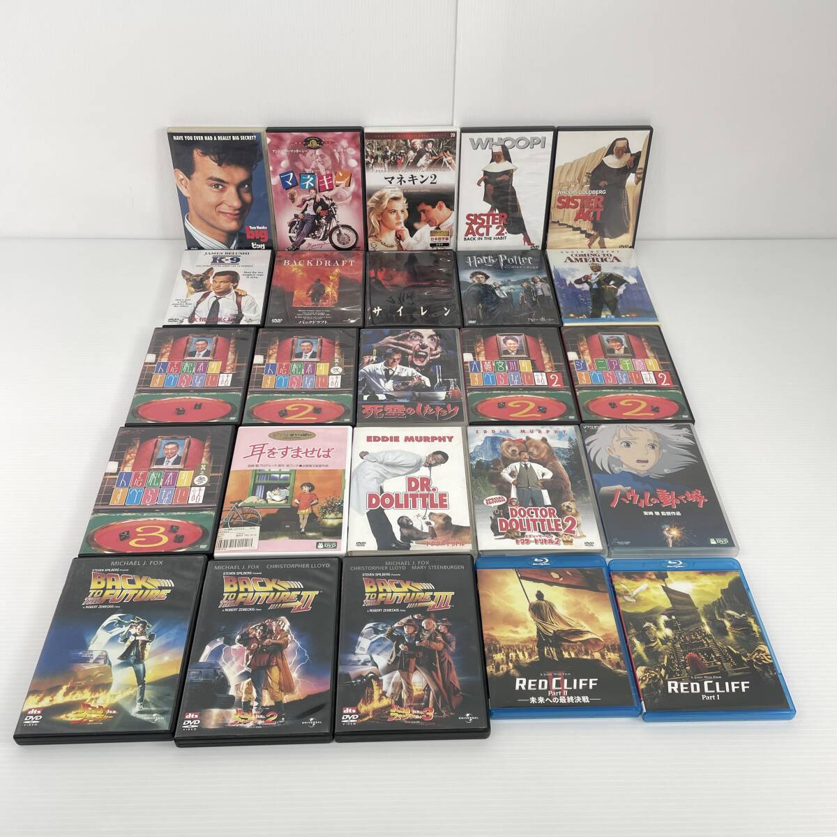 2603M0701 DVD バックトゥザフューチャー1~3巻/ハウルの動く城/耳をすませば/Blu-ray レッドクリフ等 大量おまとめ拍卖