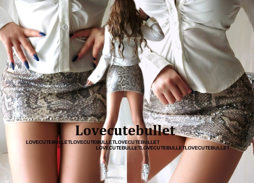 パイソン柄スパンコールsexy美尻美脚タイト超マイクロミニスカート拍卖