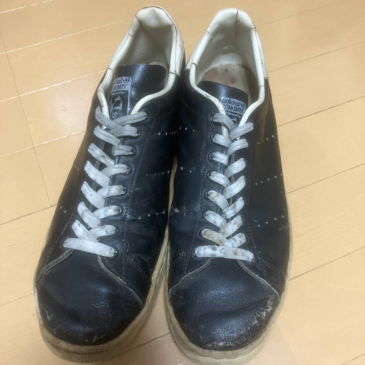 スペシャル!!スタンスミスブラックレザーのオリジナル!ADIDAS アディダス USA製 約29㎝拍卖