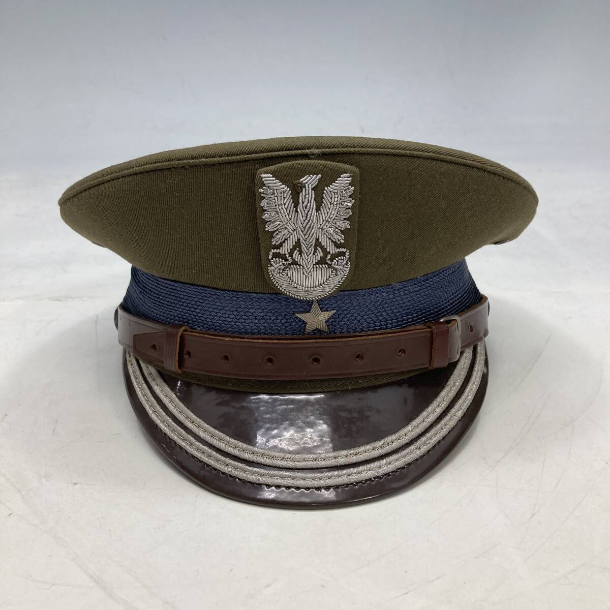 1218602-12 ポーランド軍 将校用制帽 鷲 【中古品】レプリカ 現状品 サイズ58拍卖