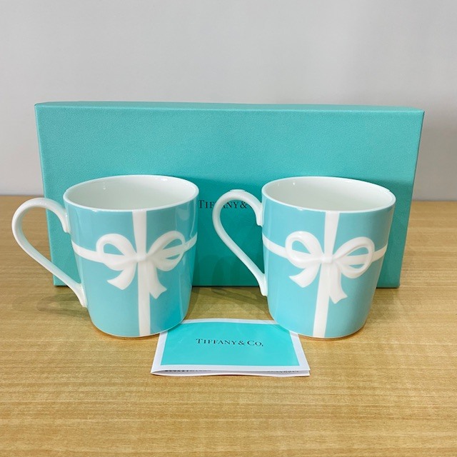 【826】 1円スタート 未使用品 Tiffany&Co. ティファニー マグカップ ペア 箱 個人長期保存品拍卖