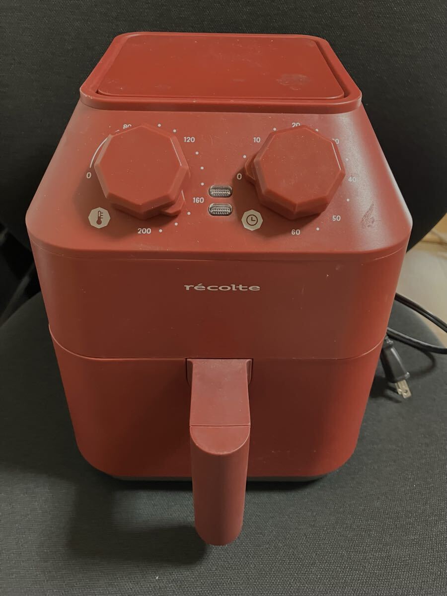 recolte レコルト エアーオーブン RAO-1 レッド ノンフライヤー 家庭用 1200W ヘルシー調理 佐川急便発送 recolte レコルト エアーオーブン拍卖