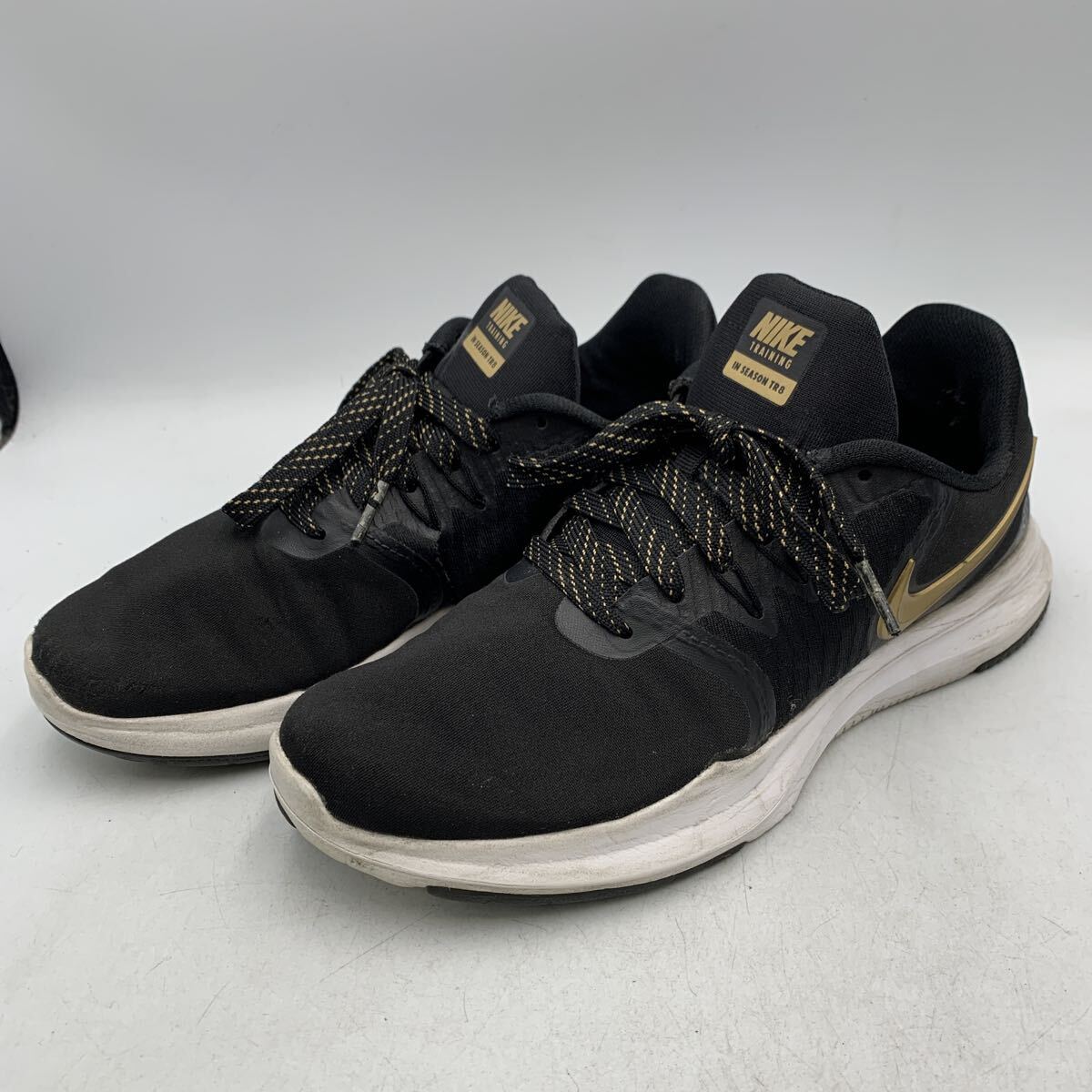 EA780 NIKE ナイキ レディース トレーニングシューズ ランニングシューズ スニーカー US6.5 23.5cm ブラック ゴールド拍卖