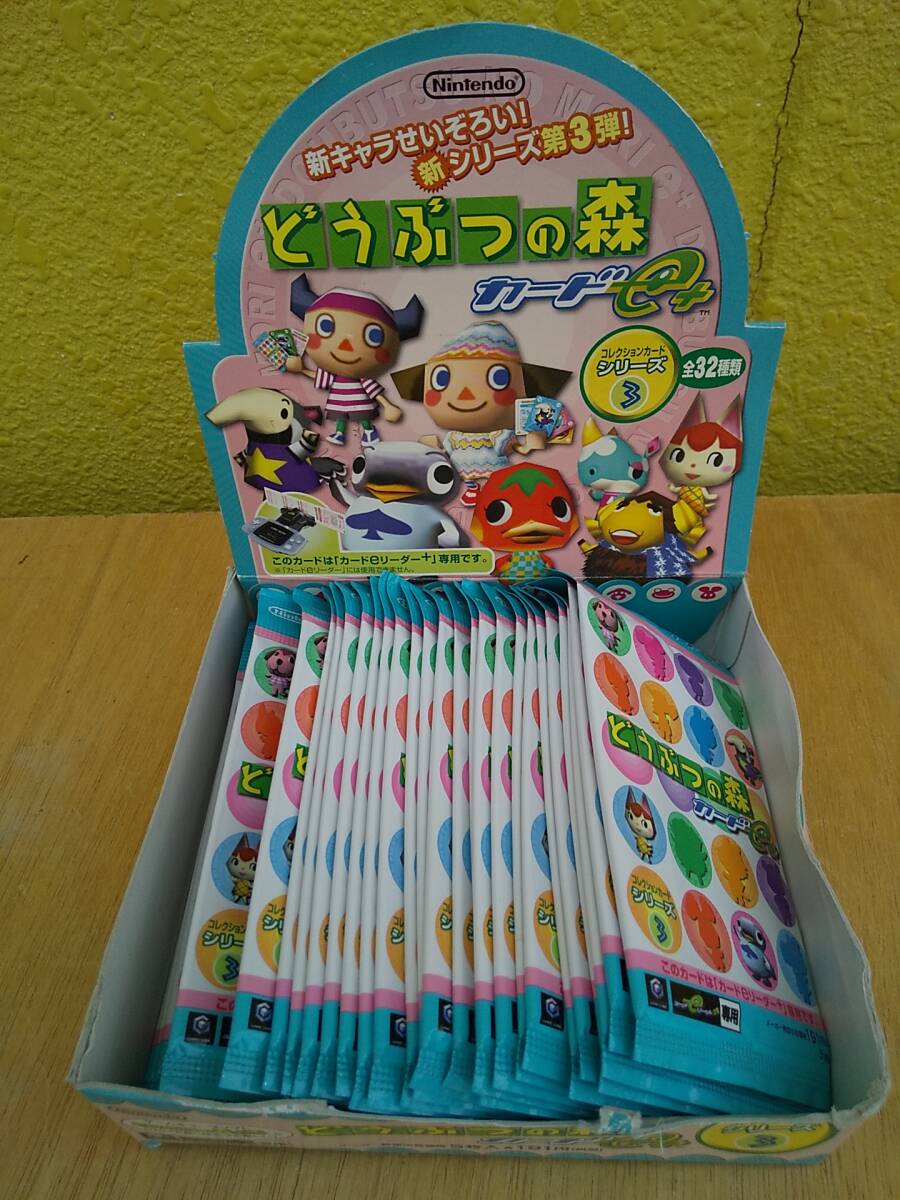 未開封29パック セット BOX付 どうぶつの森 カードe+ コレクションカード シリーズ3 ゲームキューブ どうぶつの森e+ カードリーダー amiibo拍卖