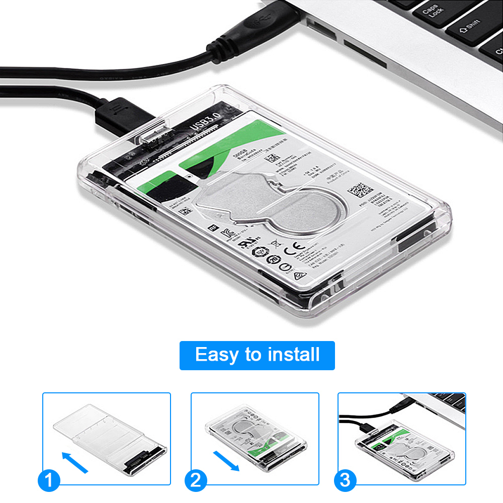 「送料無料」HDD クリアーケース 2.5インチ SATA USB3.0 対応、超高速な転送速度を実現!6TB 対応 p50拍卖