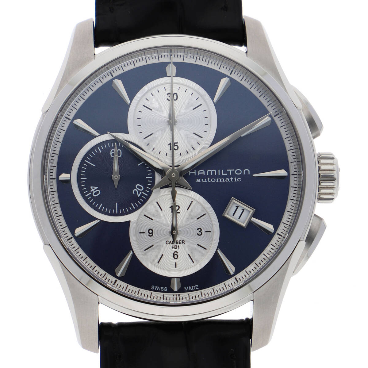 HAMILTON ハミルトン H325960 ジャズマスター ネイビーダイヤル SS/レザー 自動巻き メンズ【144225】拍卖