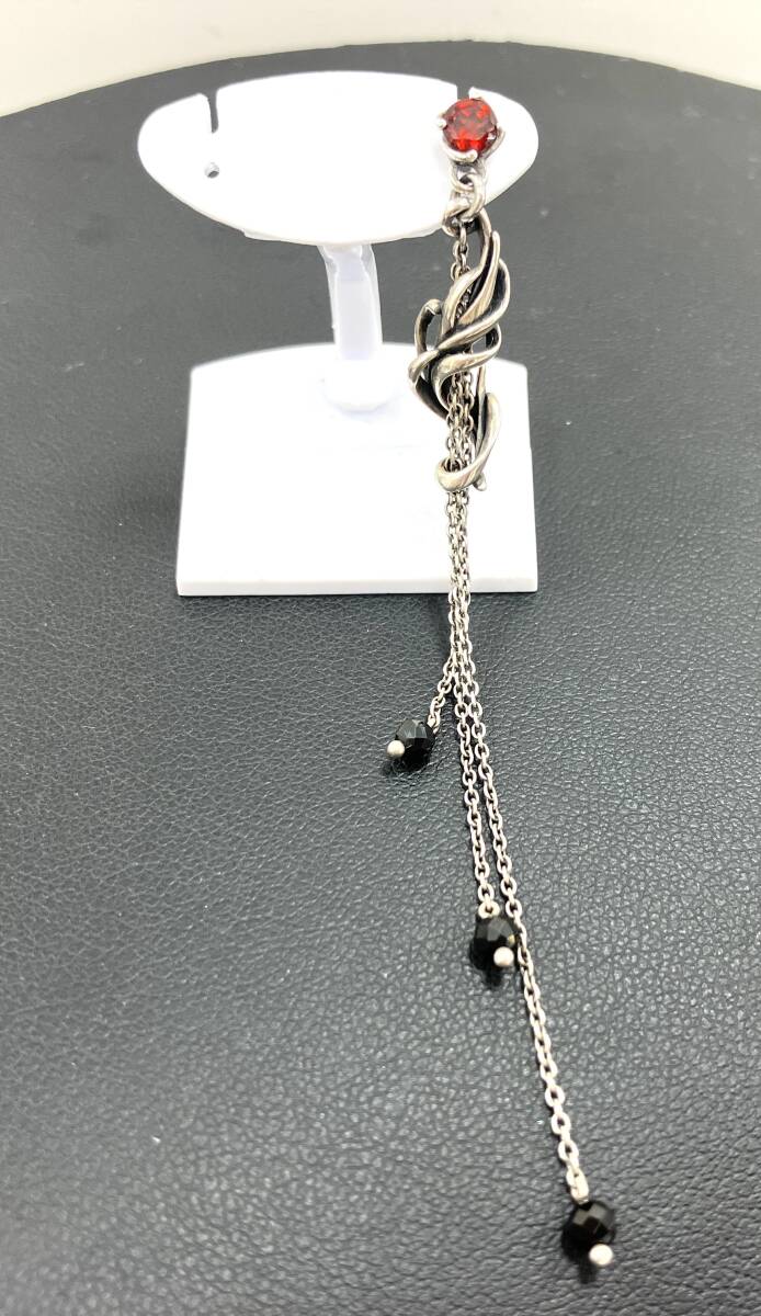 Bloody Mary エリクス K18/SV 約2.4g ブランドアクセサリー 片耳 ピアス シルバー 925 石付き ブラッディマリー拍卖