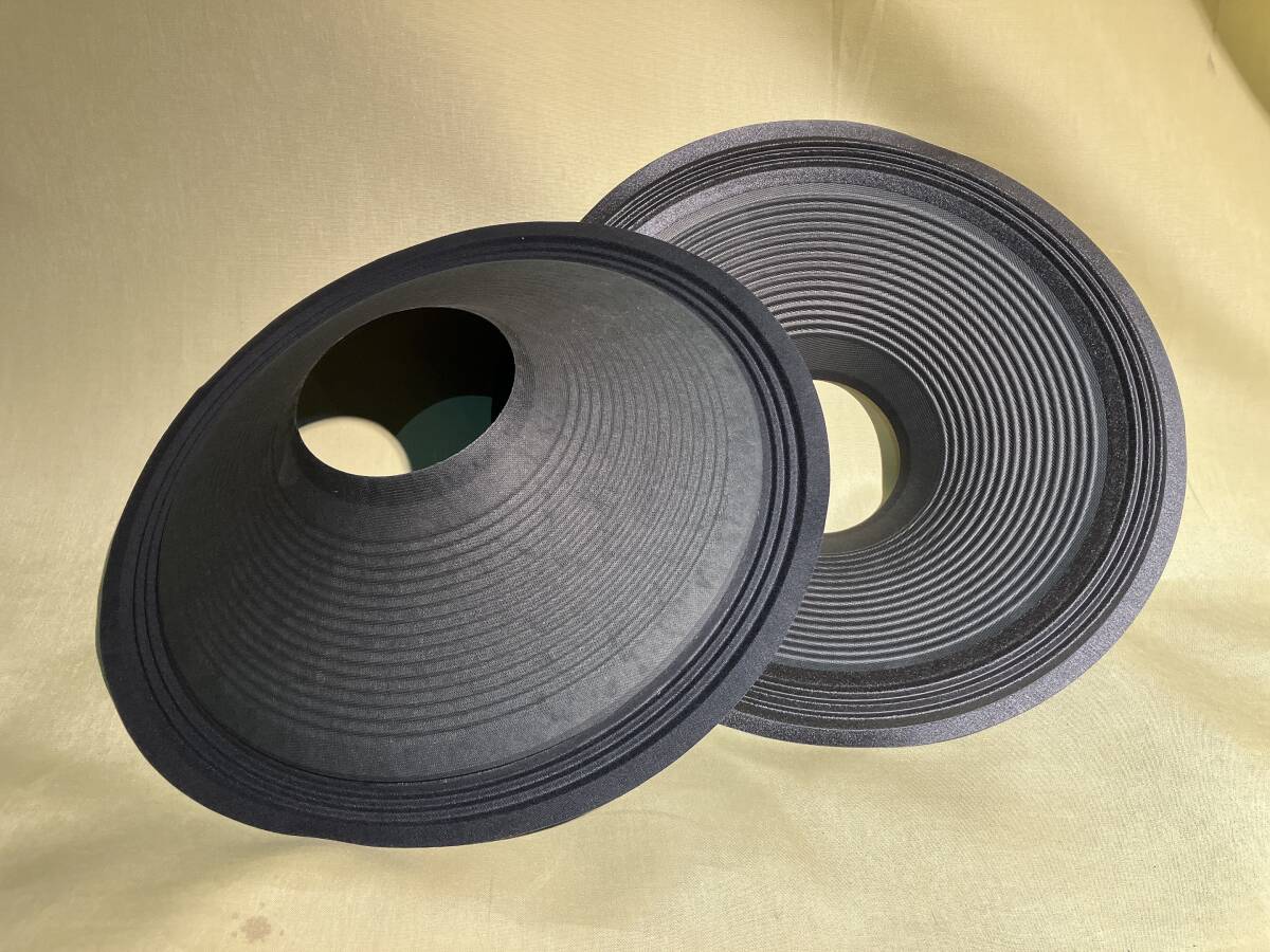 新品!JBL 15インチスピーカー用コーン紙 布エッジ付き 2枚拍卖