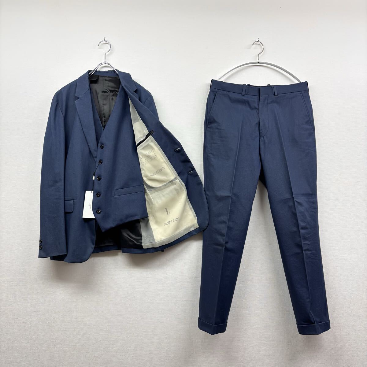 N.HOOLYWOOD エヌハリウッド Nハリ ミスハリ COMPILE 3ピース テーラード ジャケット 40 & ジレ 40 & パンツ 38 セット アップ 804-0120拍卖