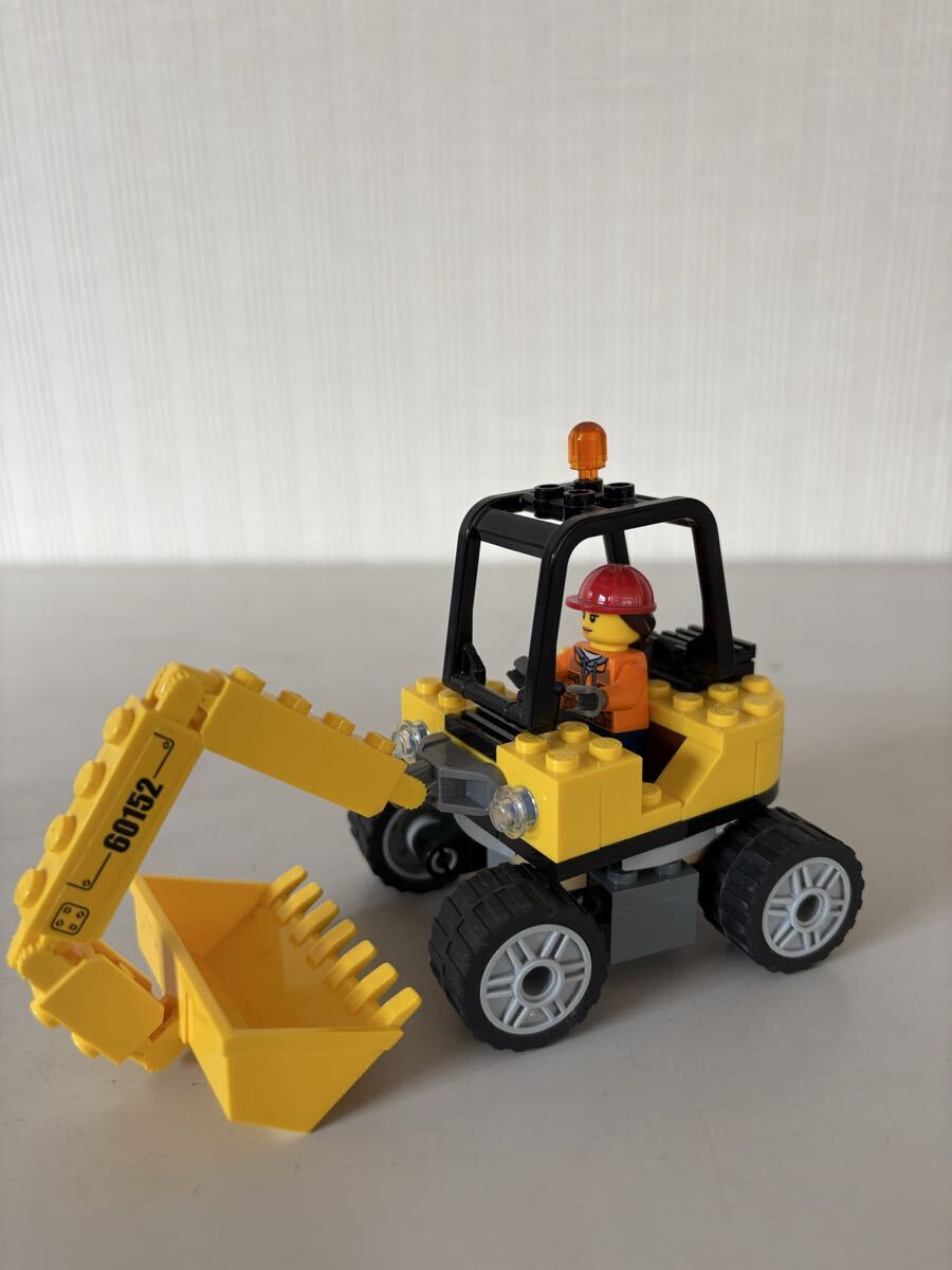 LEGO レゴ シティ 掘削機 ショベルカー 60152 ミニフィグ付き 道路清掃車拍卖