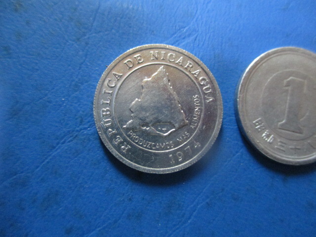 コレクター必見! FAO(国際連合食糧農業機関)記念貨 1974年 ニカラグア 10センタボ硬貨 美品! 拍卖