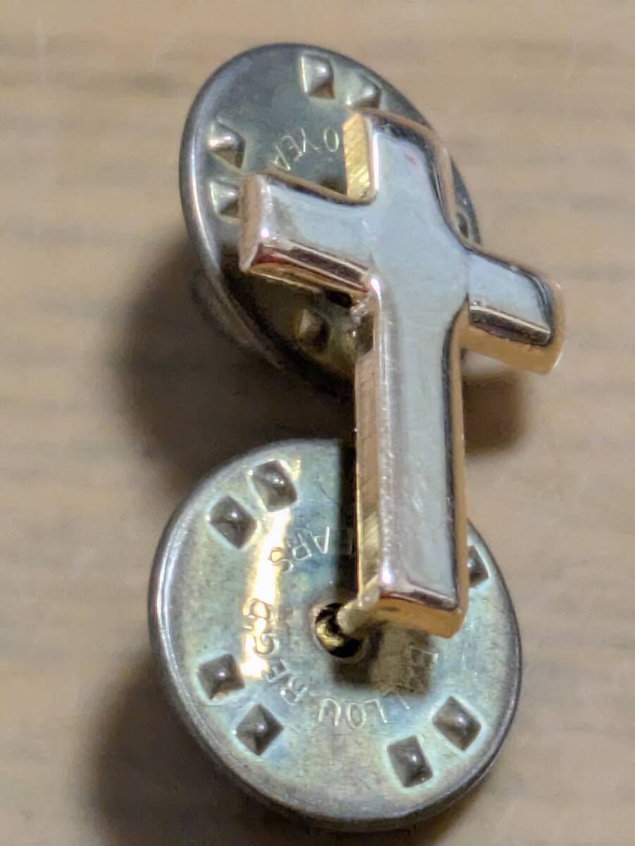 【新品未使用】十字架 タイピン クロスデザイン 金属製拍卖