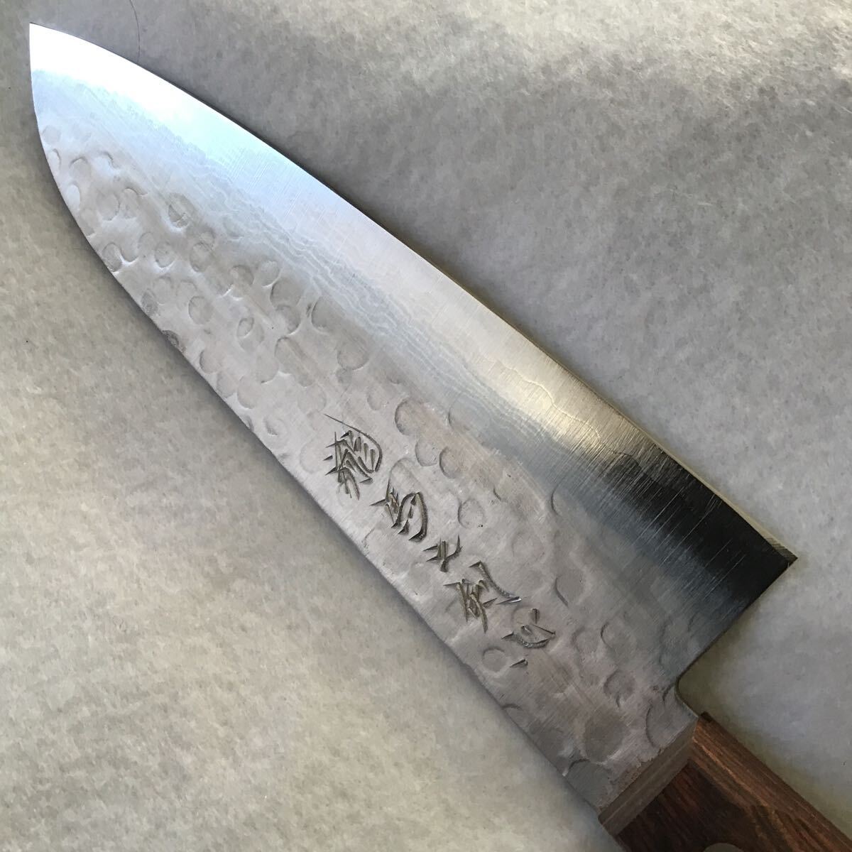 《登録商標 龍馬之剣心 土佐打刃物 送料無料》業務用万能包丁・V金10号ダマスカス鍛造本刃研・料理長からの注文包丁・肉も野菜もスパッと 拍卖