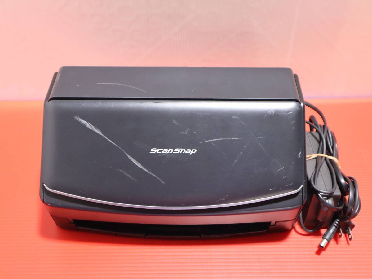 A3981 P RICOH ScanSnap iX1600 FI-IX1600BK スキャナー タッチパネル ADF搭載 動作品 電源ケーブル付 ブラック拍卖