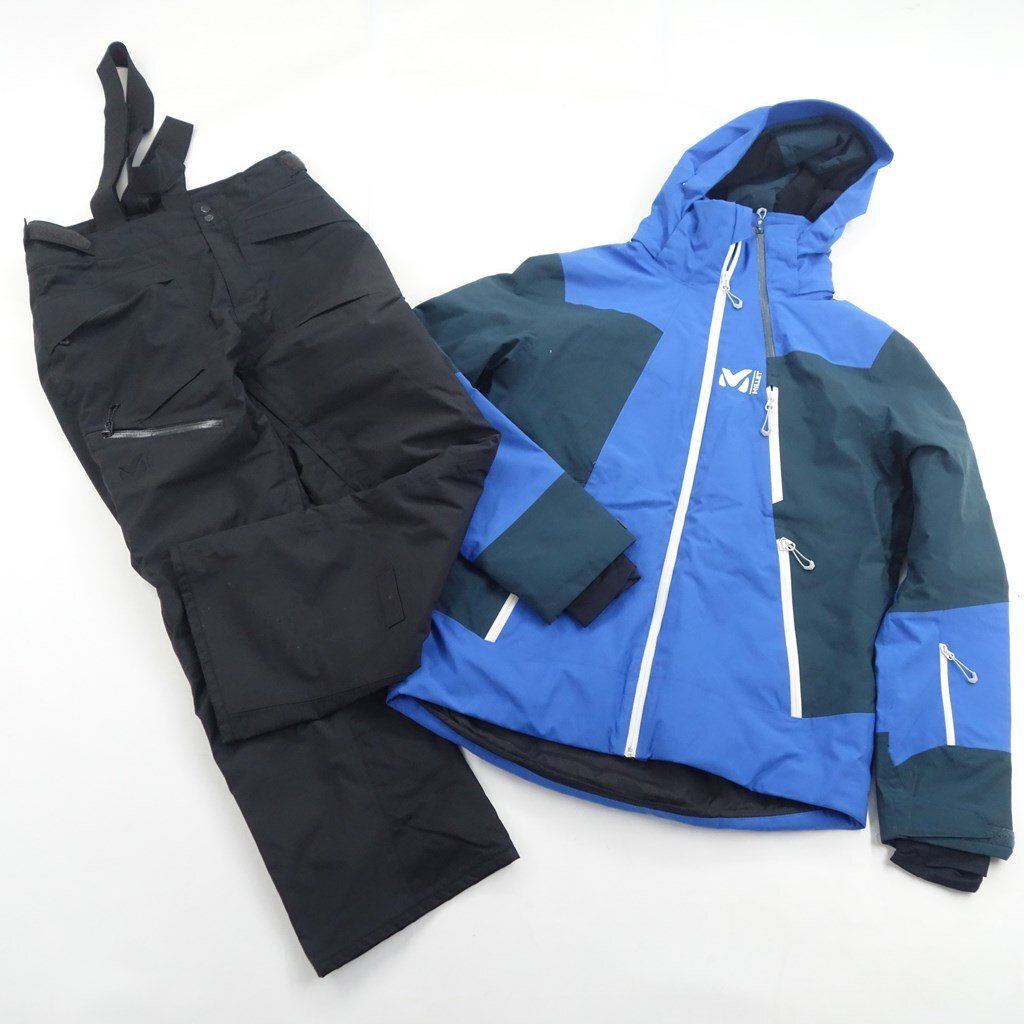 中古 20/21 MILLE ALAGNA STRETCH JKT /ALAGNA STRETCH PANT メンズL/Mサイズ スノーボード上下セットウェア ミレー 40659-6拍卖