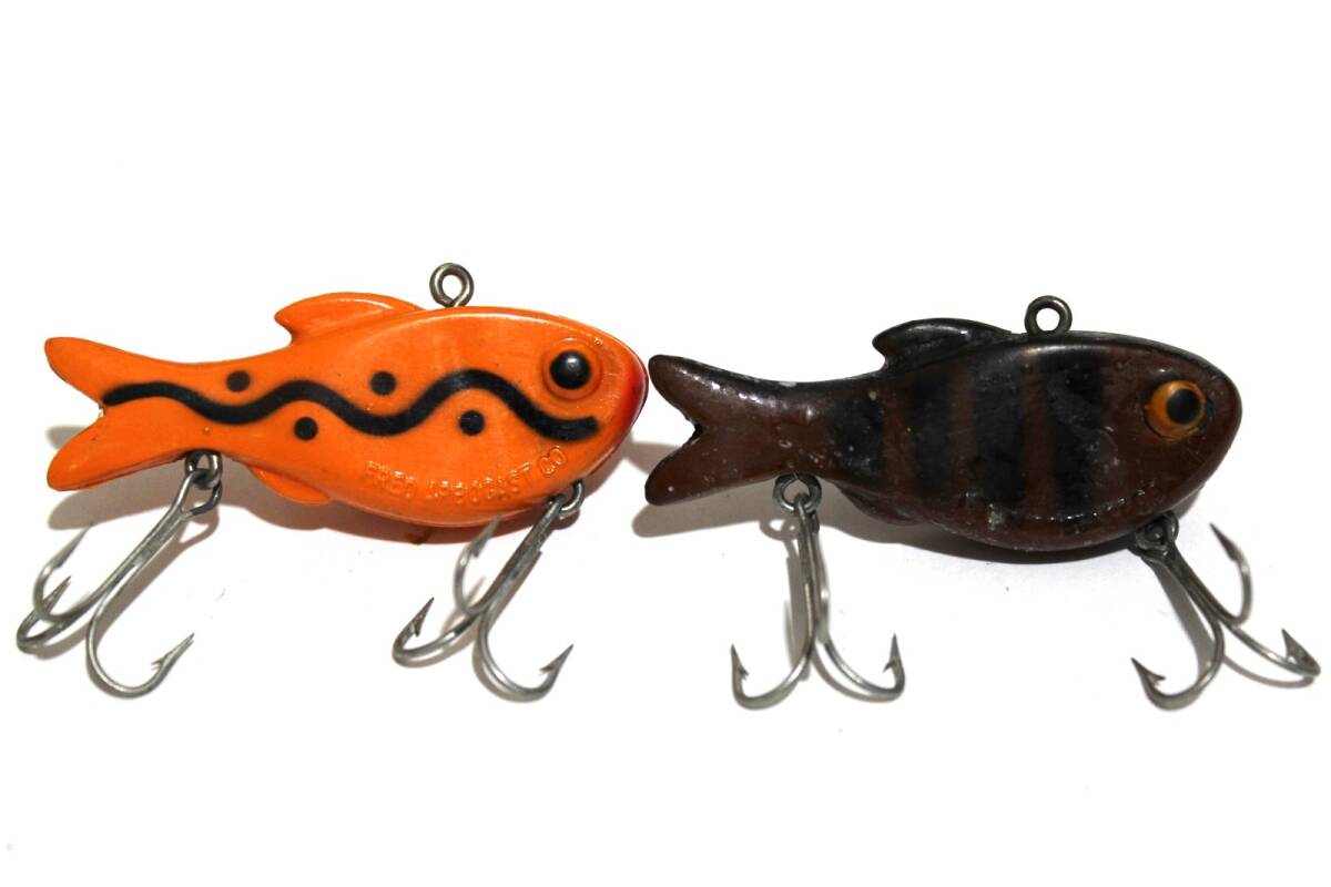 ■s4670 ARBOGAST TRU SHAD アーボガスト トゥルーシャッド オールド 金魚 セット オレンジ ■拍卖