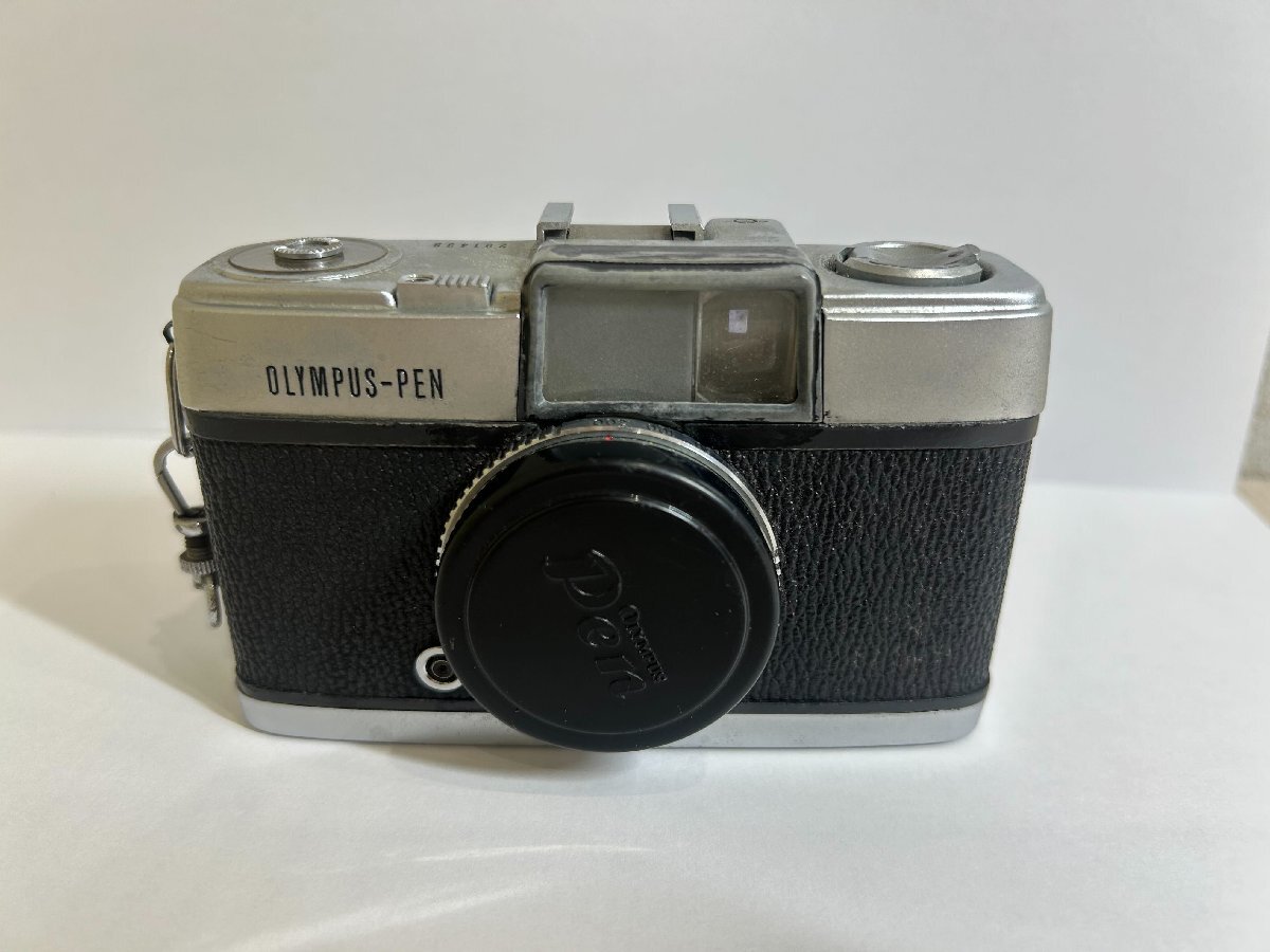 【250_60586】Olympus-PEN/オリンパス フィルムカメラ D.Zuiko Dズイコーレンズ 片耳 初期型 動作未確認/現状品 高さ6.5cm/横11cm/幅4.5cm拍卖