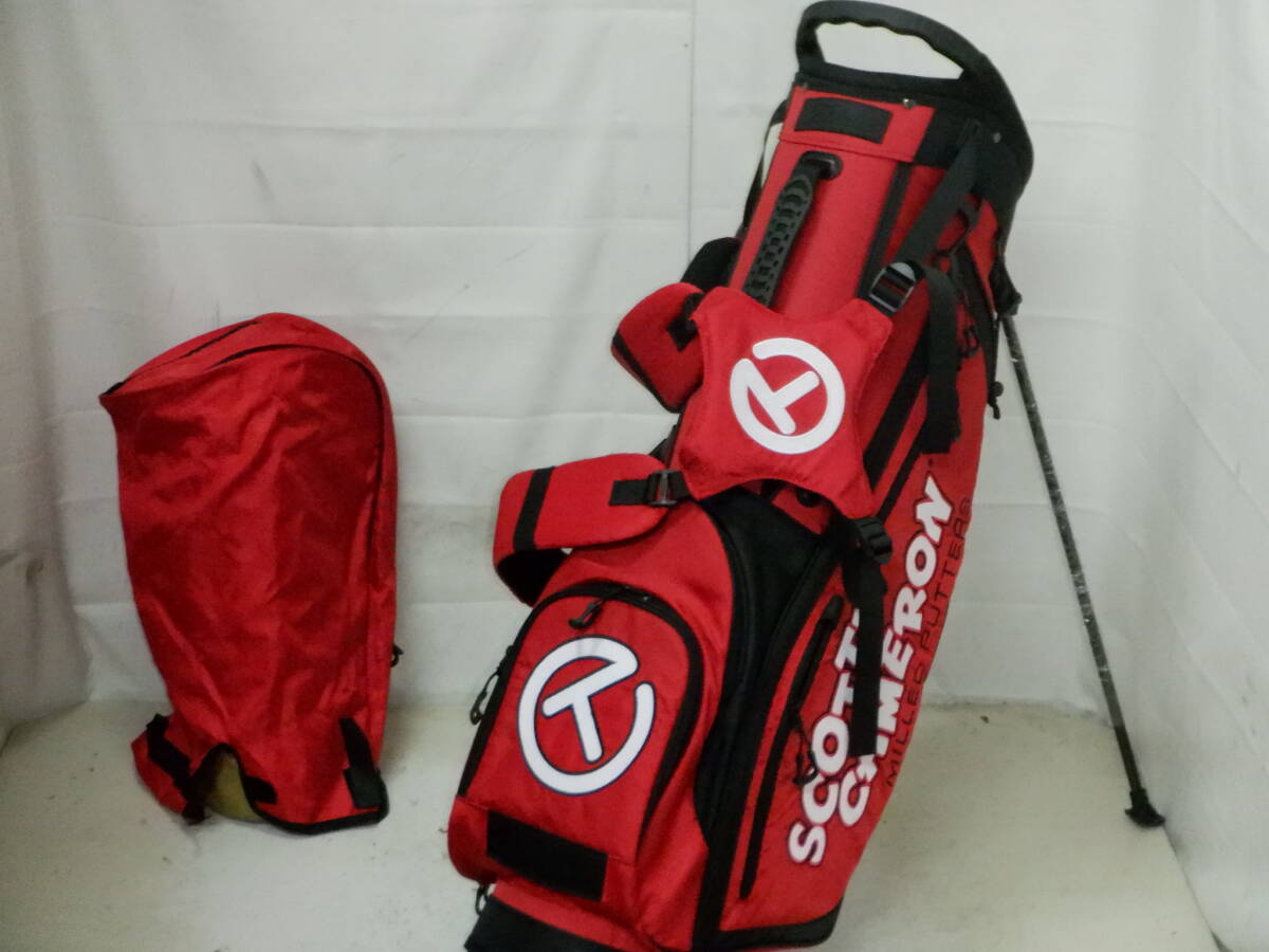 Titleist タイトリスト 9.0型 軽量スタンド★中古/超美品★(REDxBK)ゴルフ キャディバック拍卖