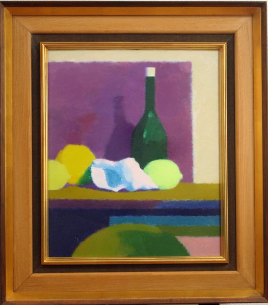 ★値下げ◆中村清治 「貝がらやビン」 8号 梅田画廊シール 人気作家!油彩 Seiji Nakamura 絵画★拍卖