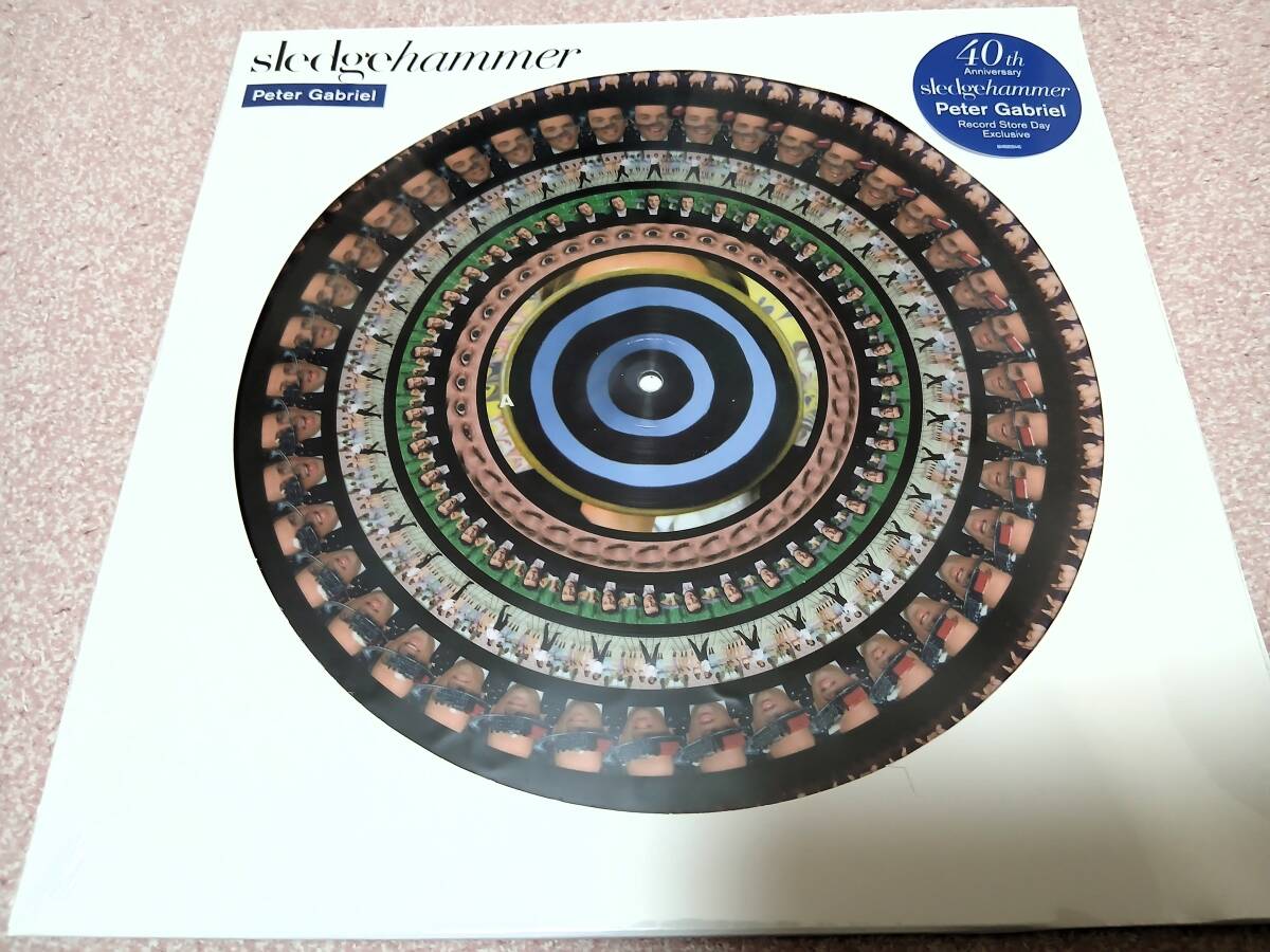 新品 PETER GABRIEL ピーター・ガブリエル Sledgehammer RSD 限定盤 ゾートロープ・ピクチャー・ディスク 12” シングル・レコード拍卖